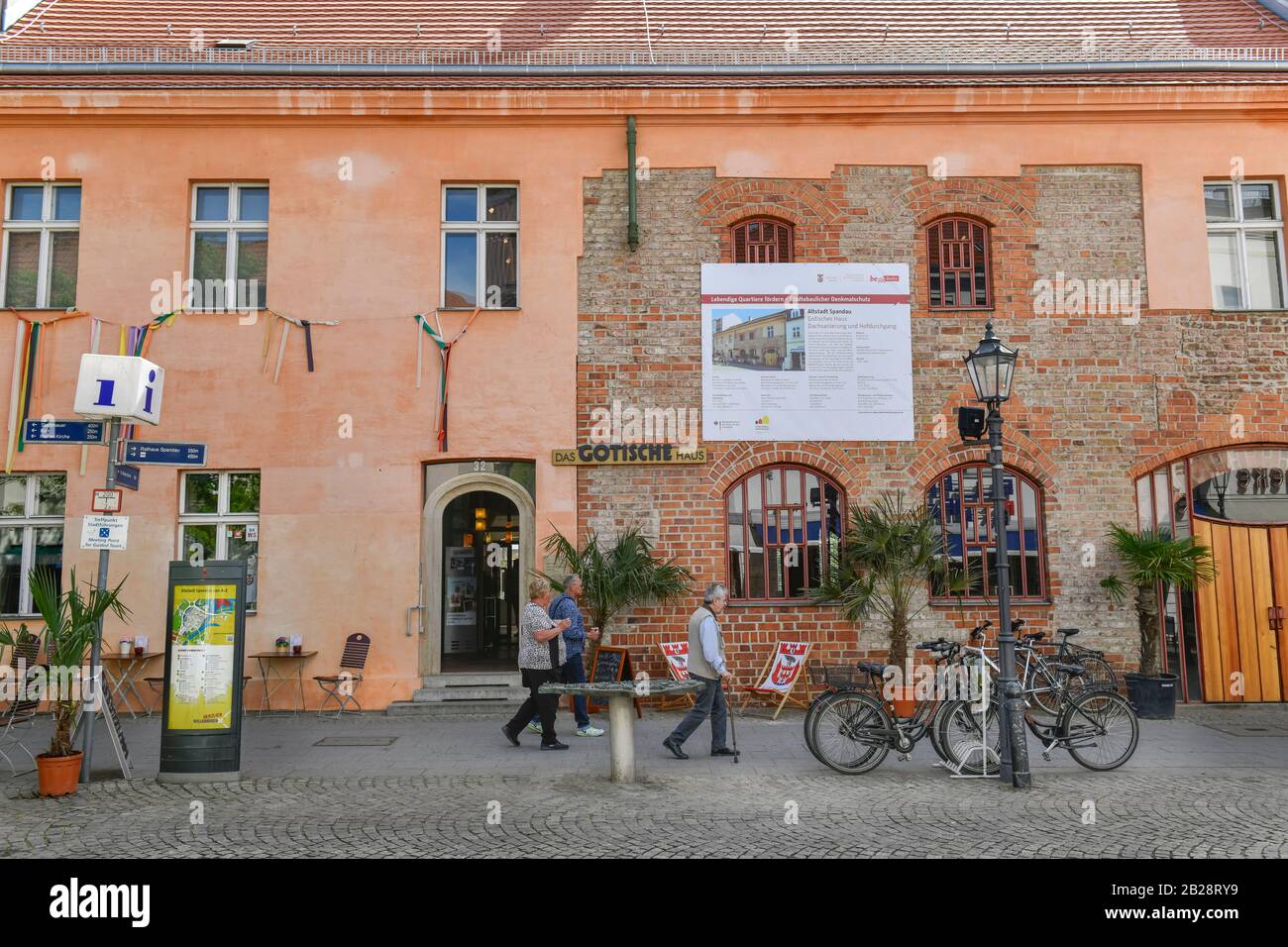 Das Gotische Haus, Breite Straße, Altstadt, Spandau, Berlin, Deutschland Stock Photo