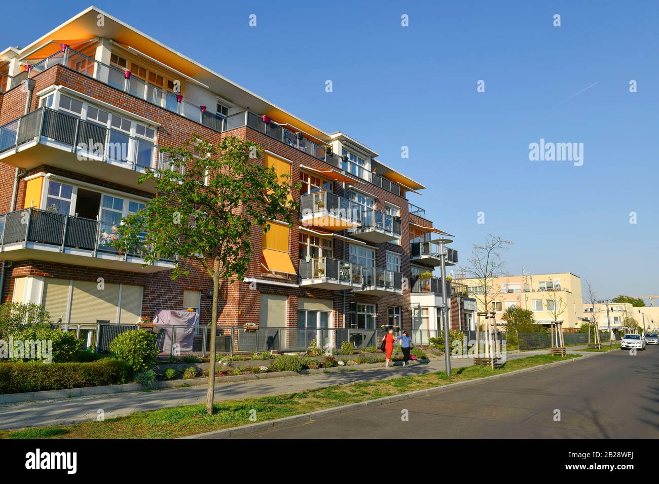 Wohnhaus, Havelschanze, Wasserstadt Spandau, Hakenfelde, Spandau, Berlin, Deutschland Stock Photo