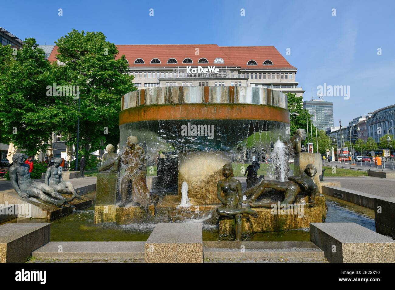 Lebensalter-Brunnen, Wittenbergplatz, Schoeneberg, Berlin, Deutschland / Schöneberg Stock Photo