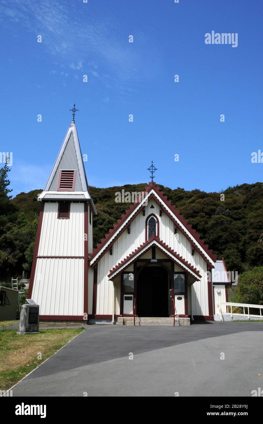 The Catholic St Patrick's Church in the small Banks Peninsula town of ...