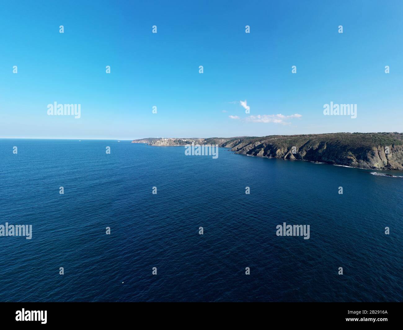 Aerial view of istanbul bosphorus at sunset Stock Photo - Alamy