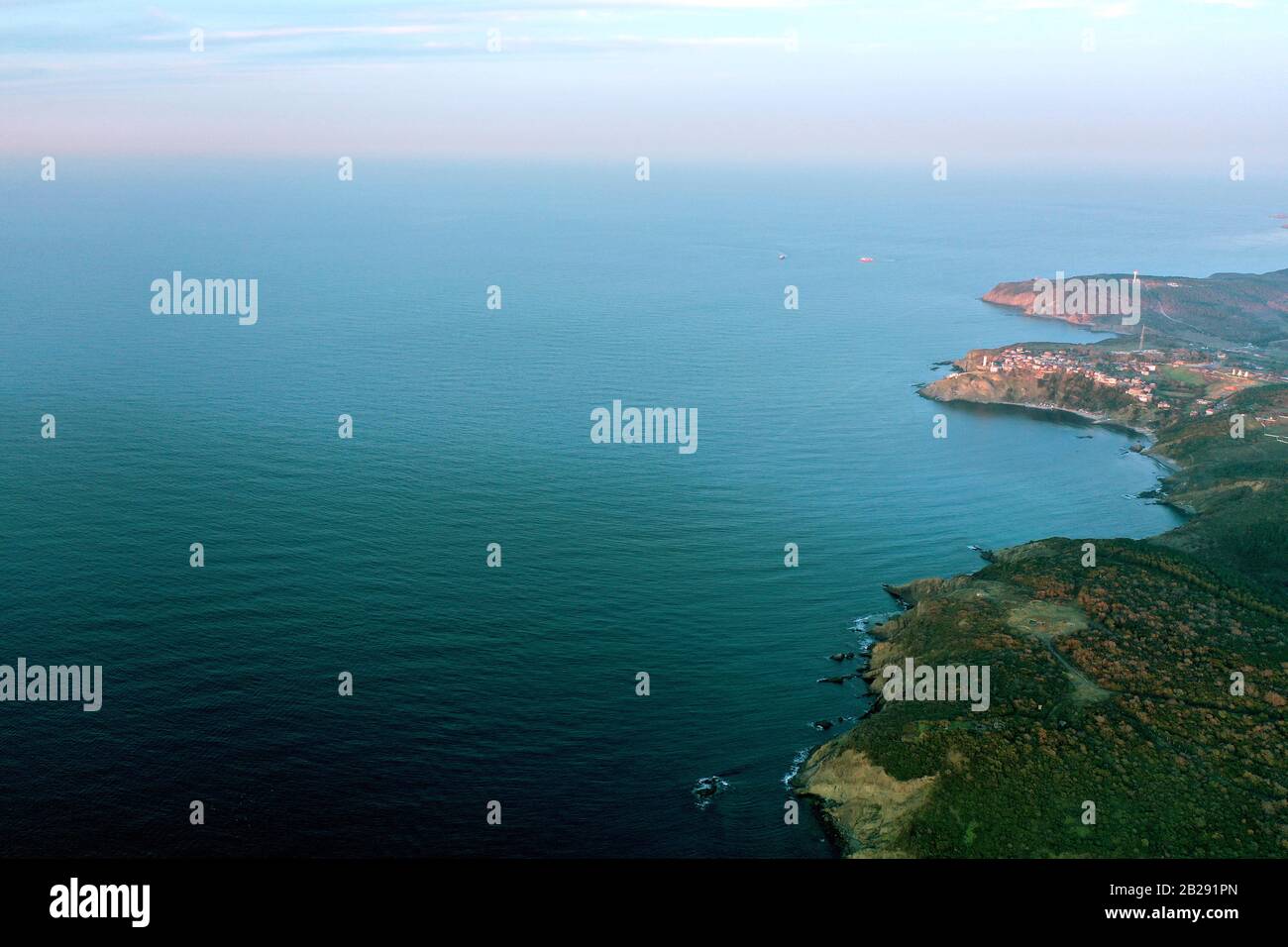 Aerial view of istanbul bosphorus at sunset Stock Photo - Alamy