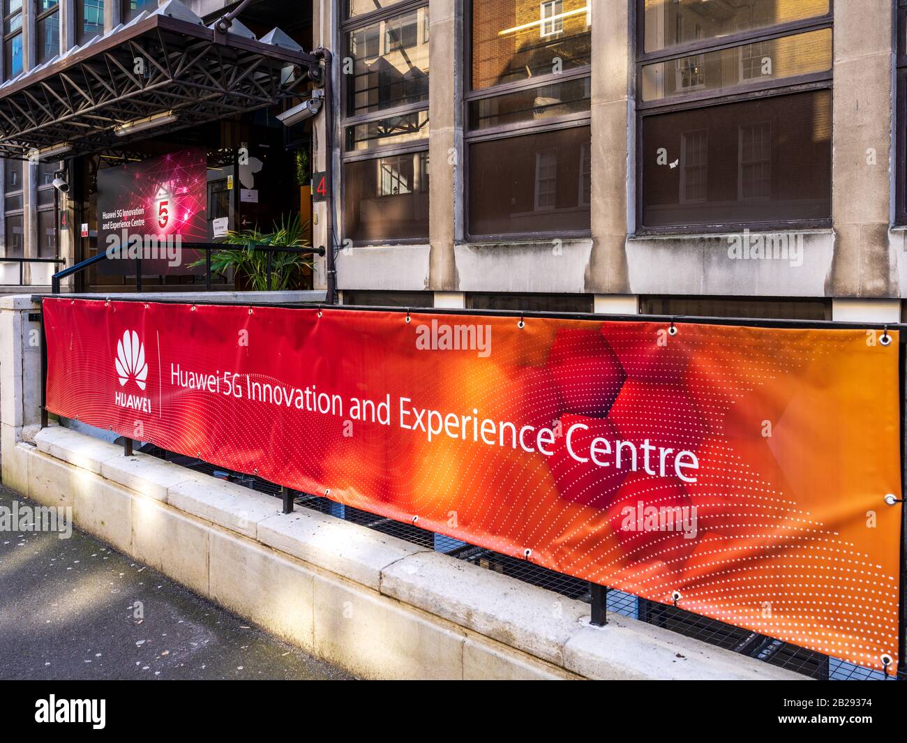 Huawei 5G Innovation and Experience Centre London Stock Photo