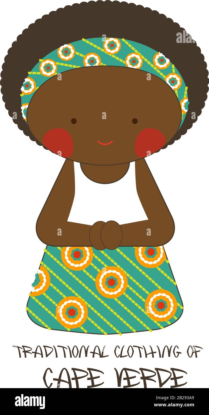 Senegal clothing clothes dress Stock Vector Images - Alamy