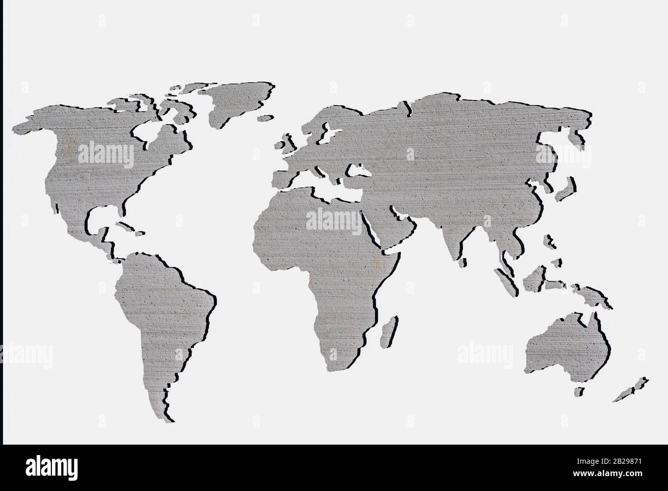 Roughly sketched out world map as global business concepts Stock Photo ...