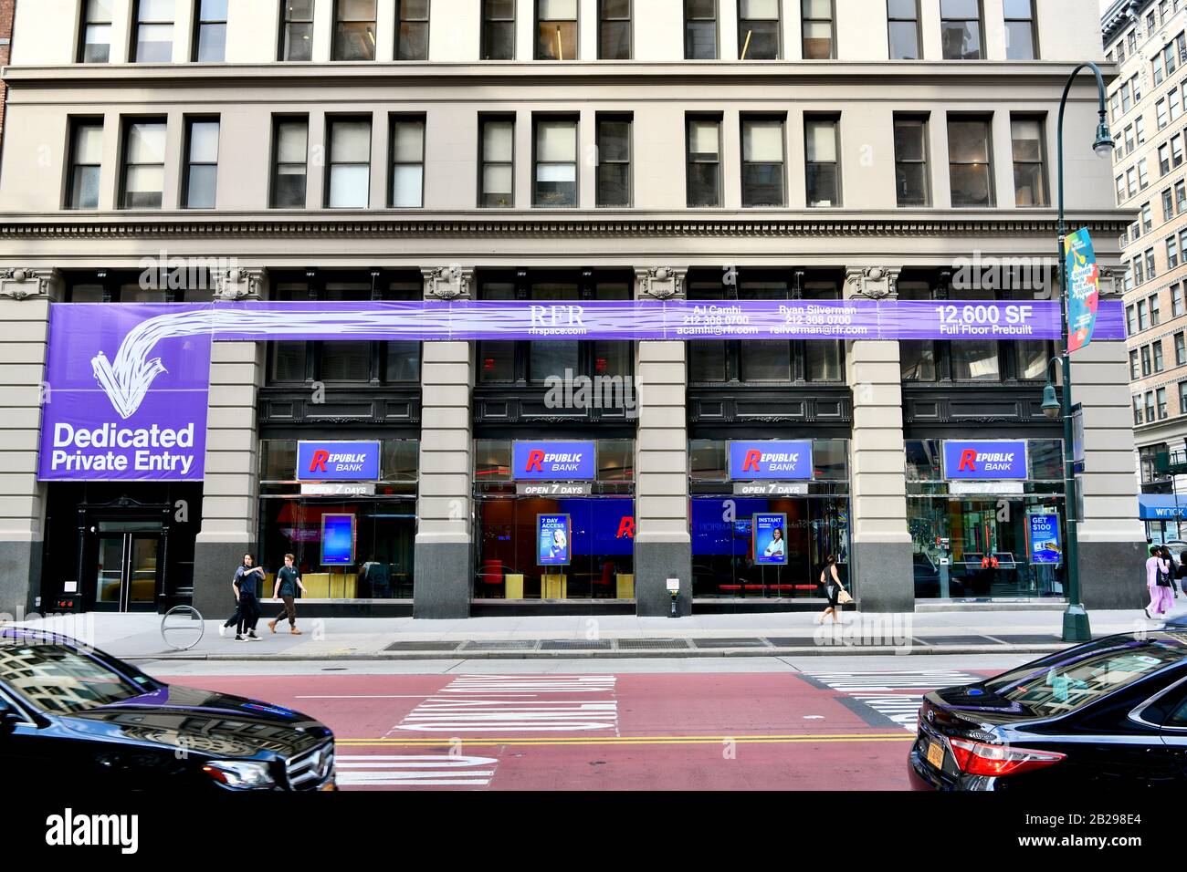 Republic bank, NYC, USA Stock Photo