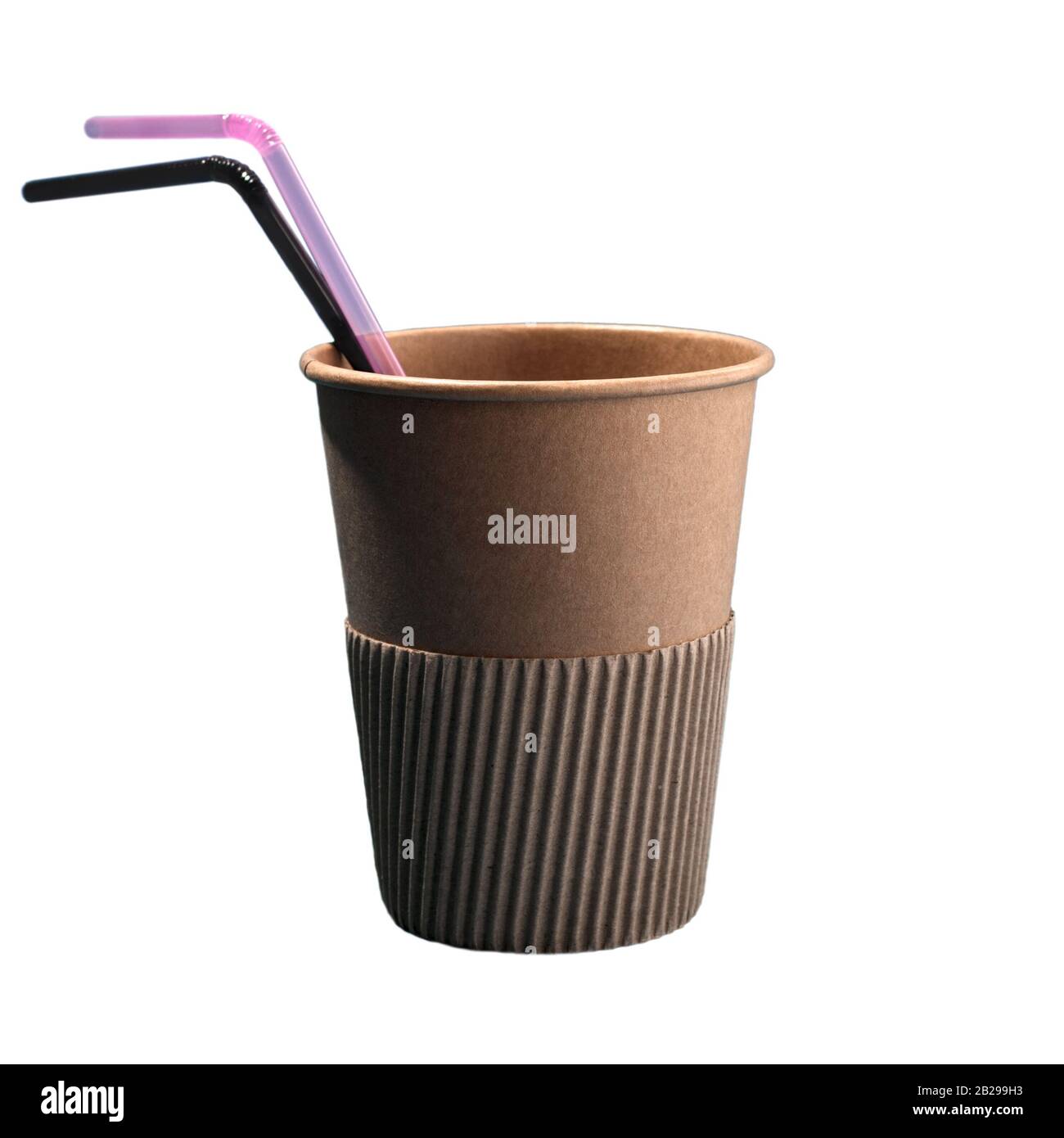 Disposable paper cup on an isolated white background Stock Photo - Alamy