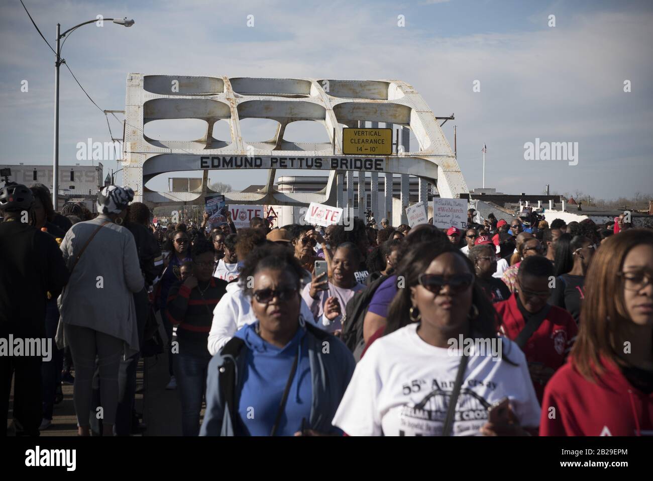 Selma, AL, USA. 1st Mar, 2020. Celebrating the 55th anniversary of the ...
