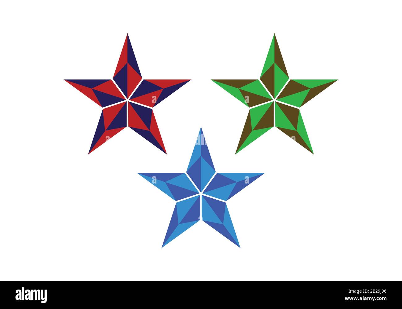 Abstract star logo icon design template elements Stock Vector Image ...