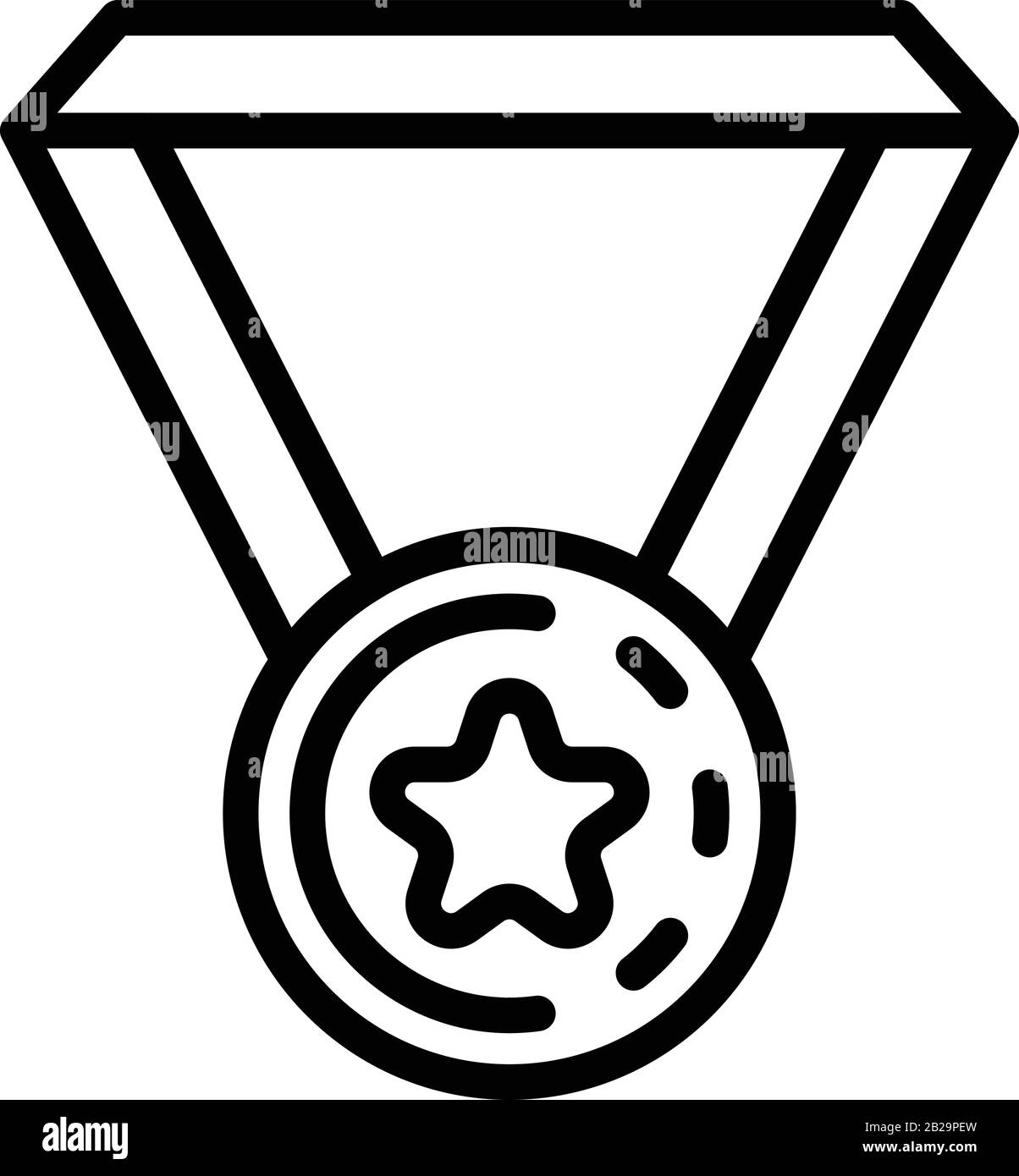 Excellence Medal Icon Outline Style Stock Vector Image Art Alamy