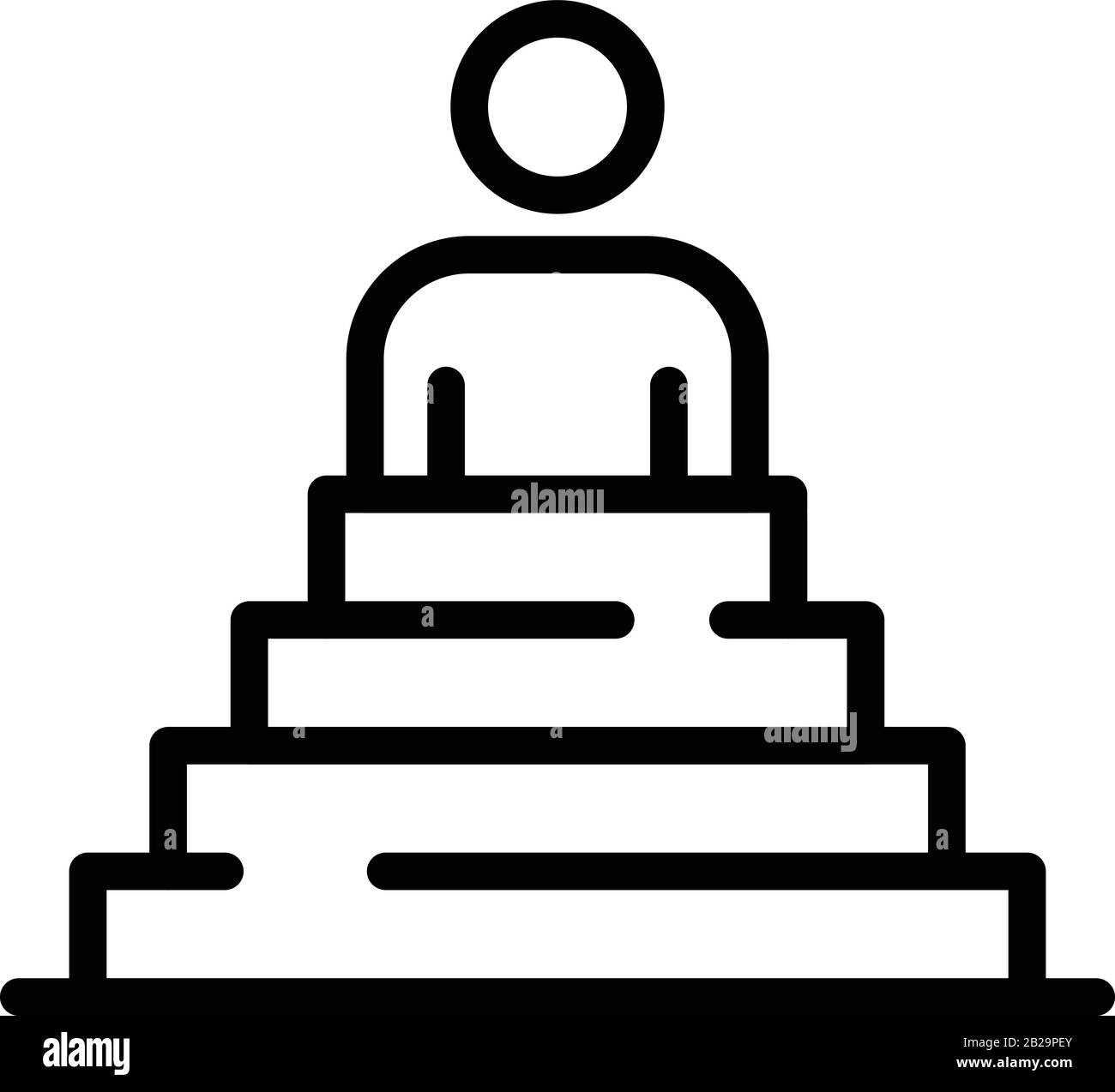 Superior icon thin line Stock Vector Images - Alamy