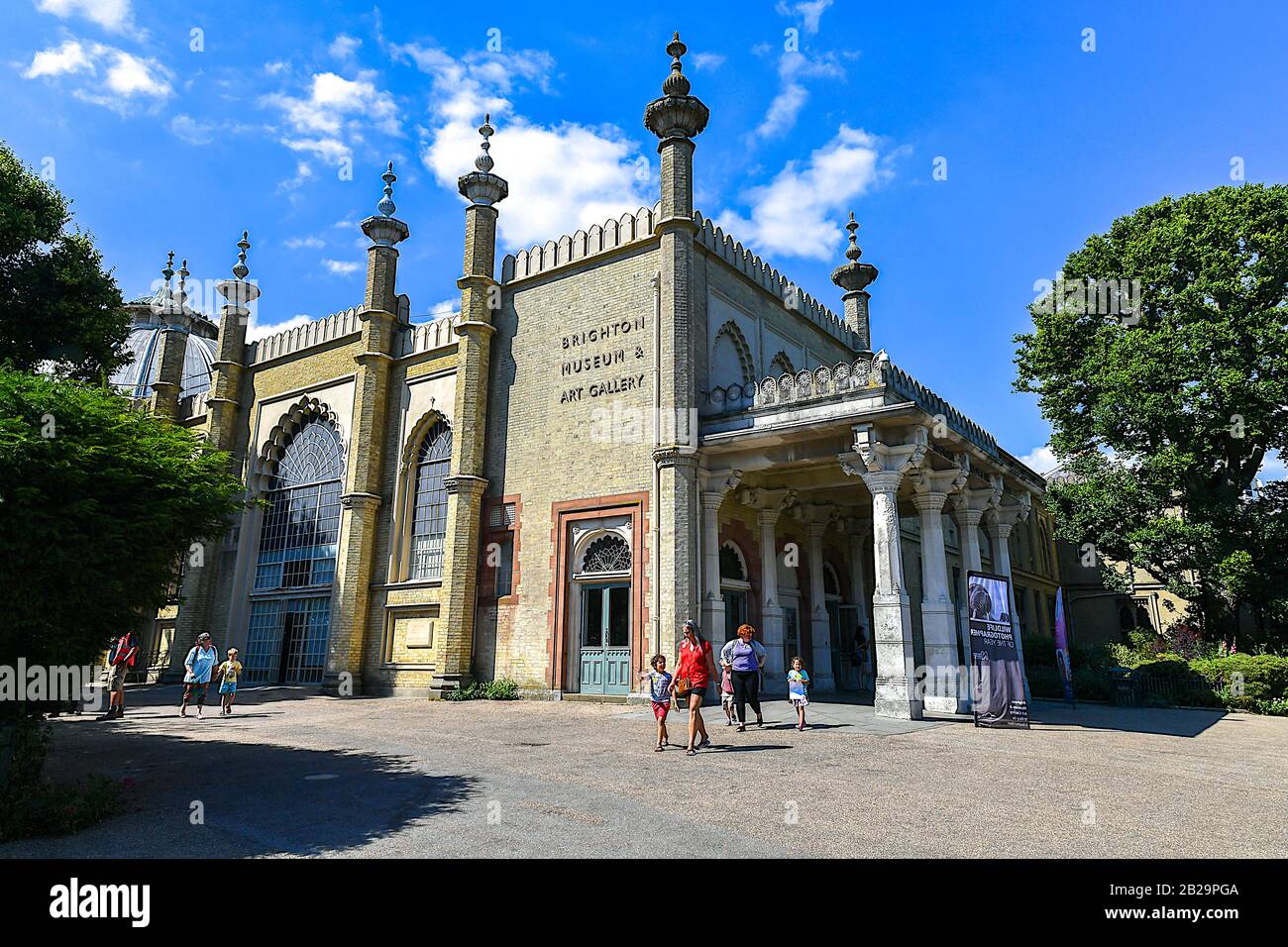 Brighton Museum and Art Gallery exterior, Brighton, East Sussex, England, UK Stock Photo