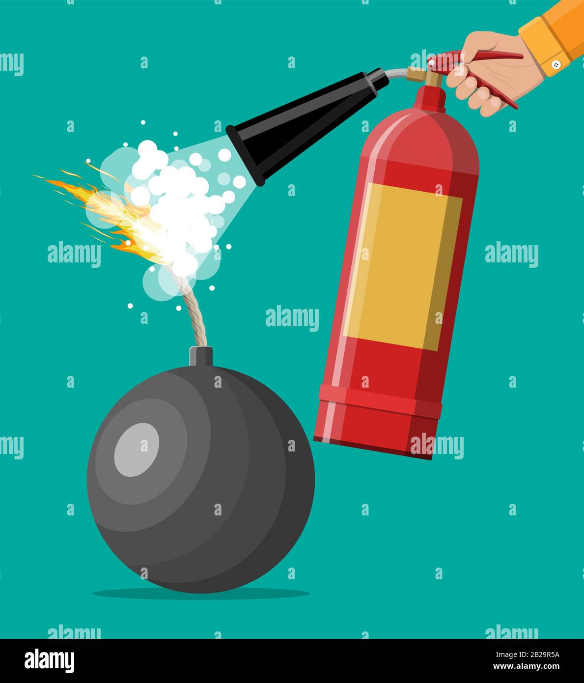 Extinguishing attack Stock Vector Images Alamy