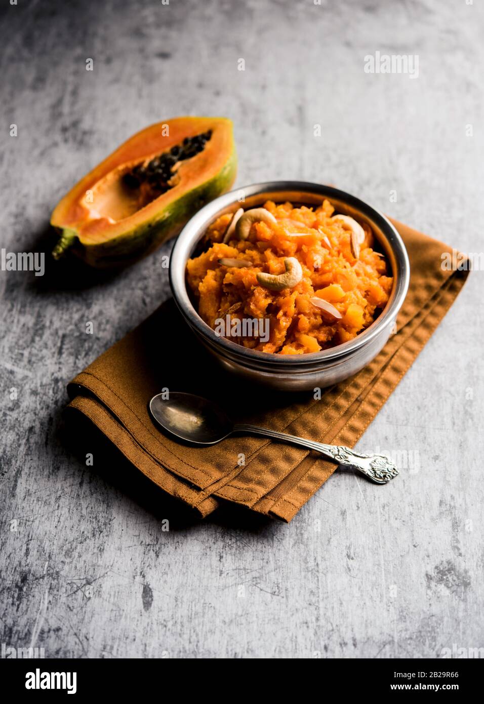 Papita or Papaya Halwa is a tasty indian sweet recipe Stock Photo Alamy
