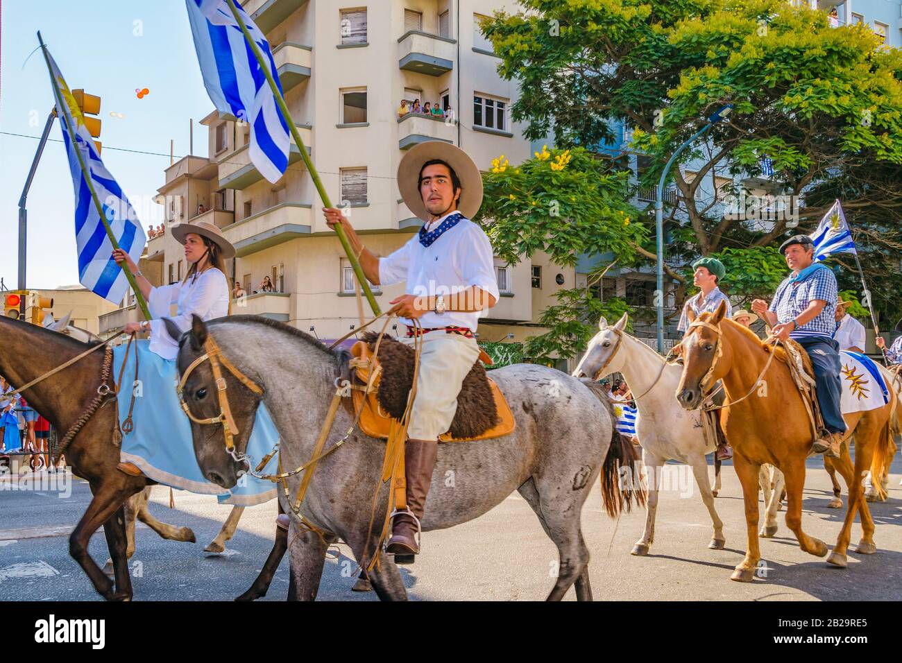 MONTEVIDEO, URUGUAY, MARCH 2020 Country uruguayan people on