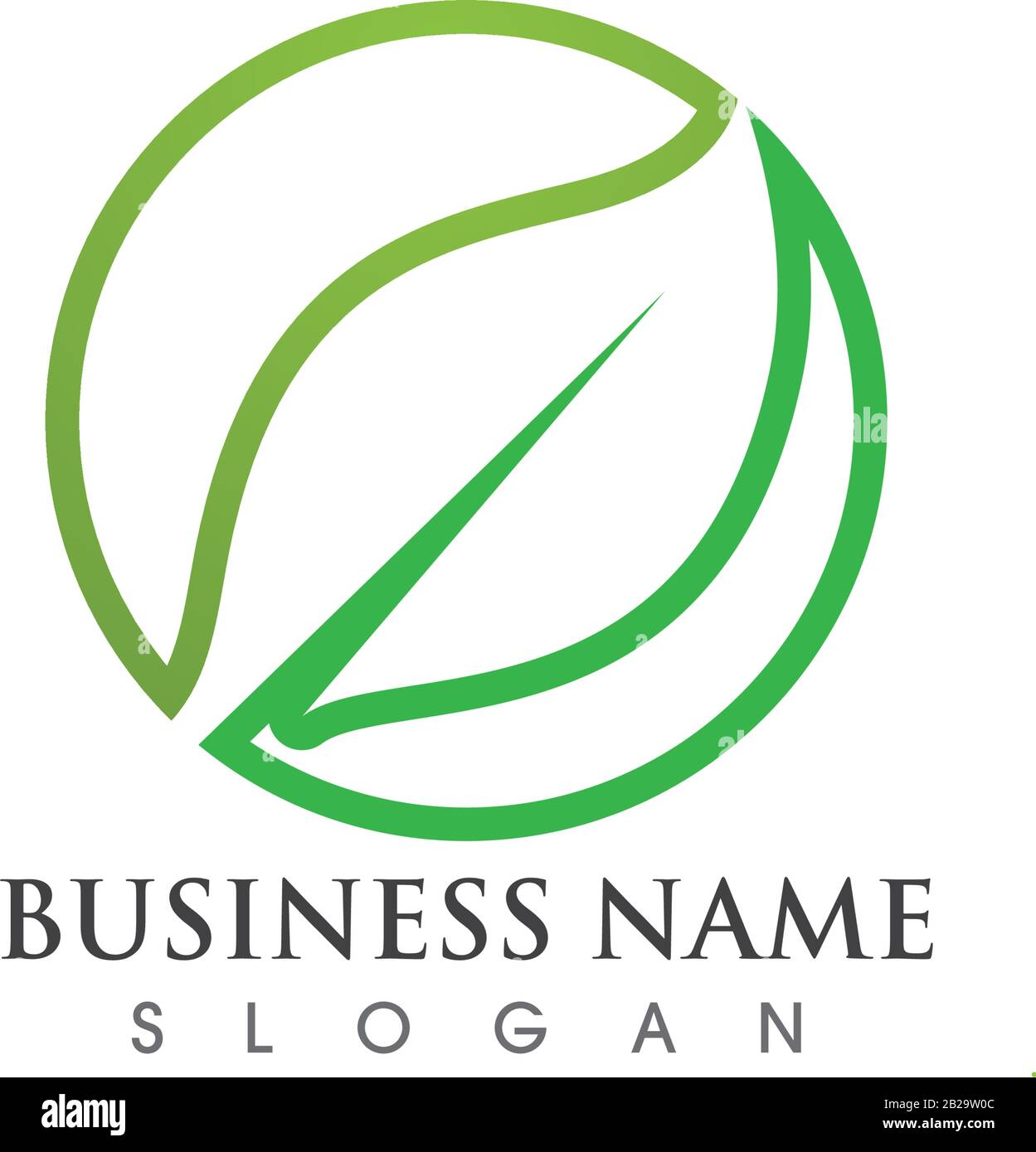 vegan leaf vector logo and symbol Stock Vector Image & Art Alamy