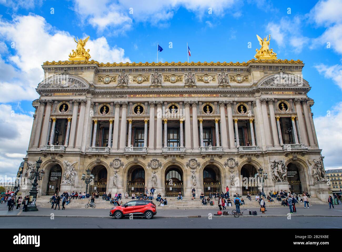 Palais Garnier, the opera house of Paris, France Stock Photo
