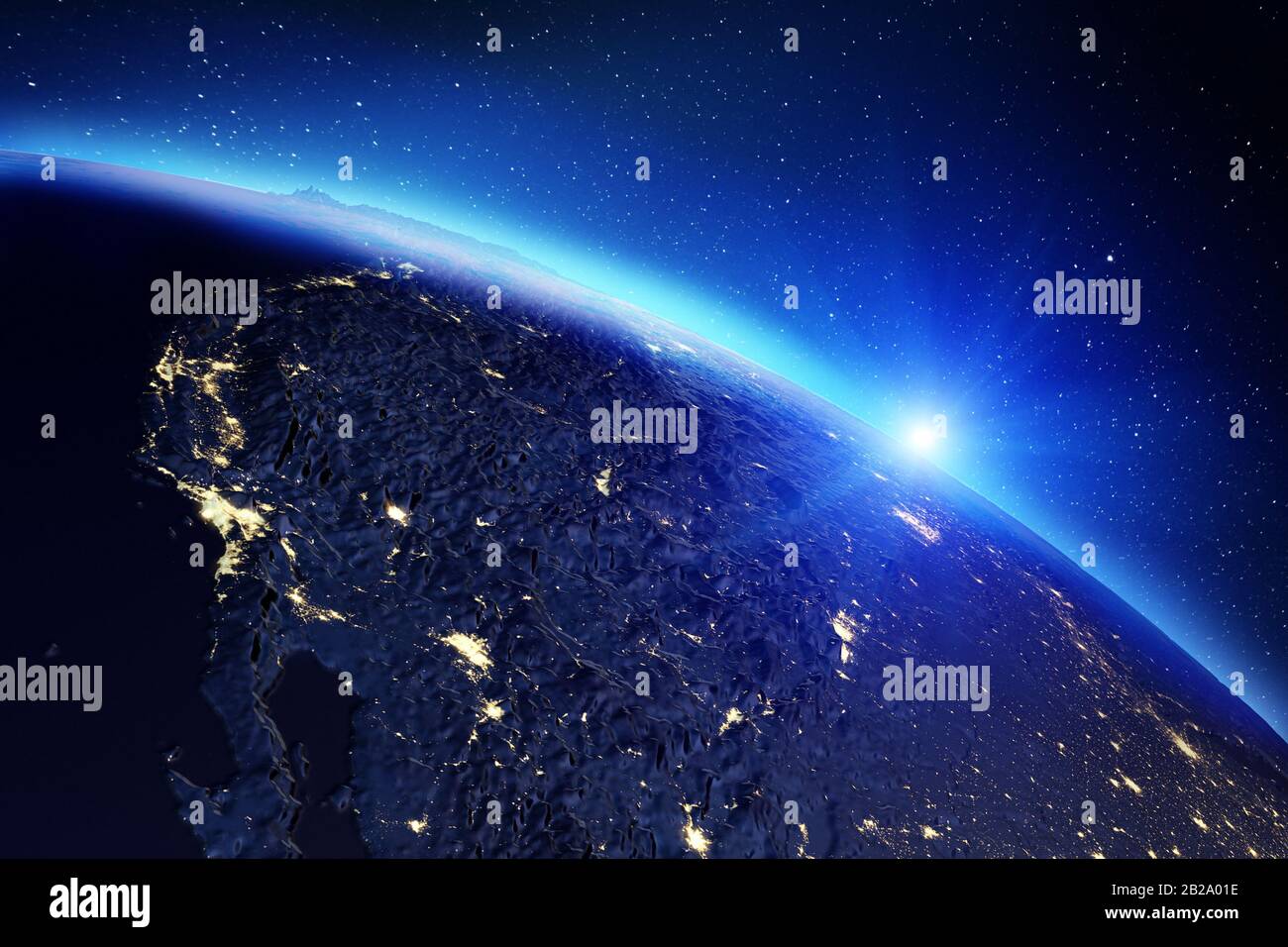 World map. Elements of this image furnished by NASA. 3d rendering Stock ...