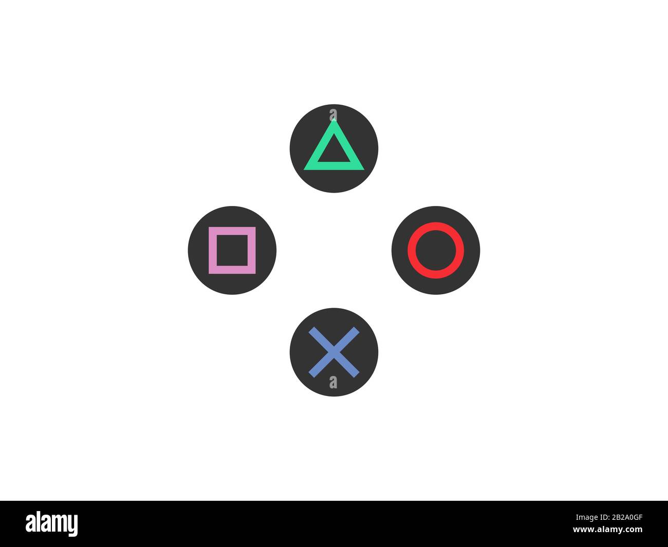 Gamepad control buttons icon. Vector illustration, flat design Stock Vector  Image & Art - Alamy