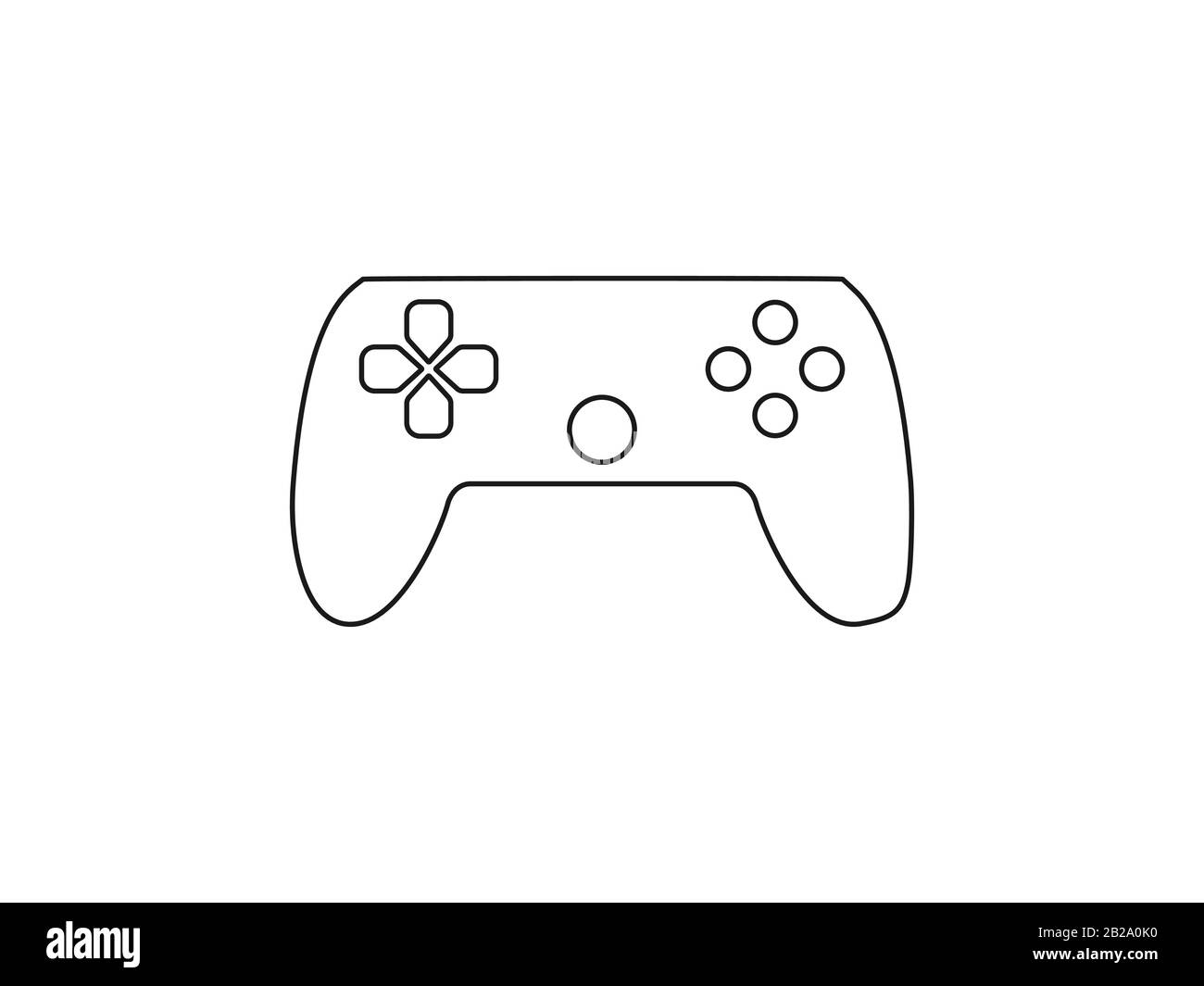 Controller, joystick icon. Vector illustration, flat design. Stock Vector