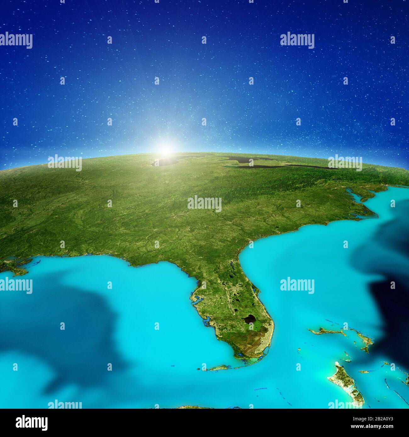 Florida 3d Map High Resolution - Usa Florida Background Elements Of This Image Furnished By Nasa 3d Rendering 2B2A0Y3 