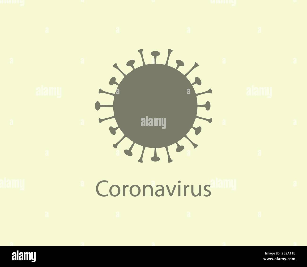 Coronavirus, flu icon. Vector illustration, flat design. Stock Vector