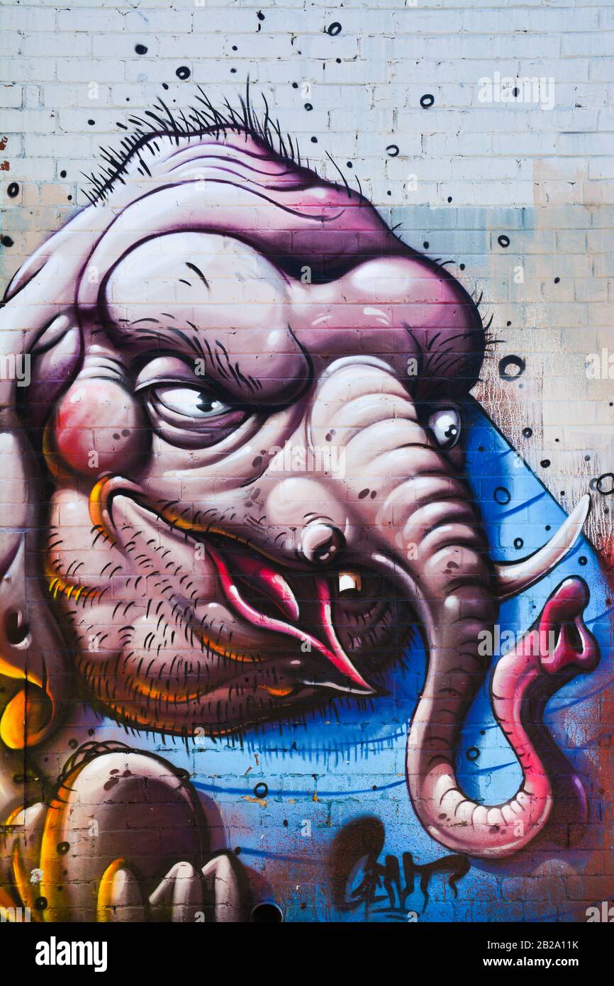 Graffiti on the wall in Melbourne, Australia Stock Photo Alamy