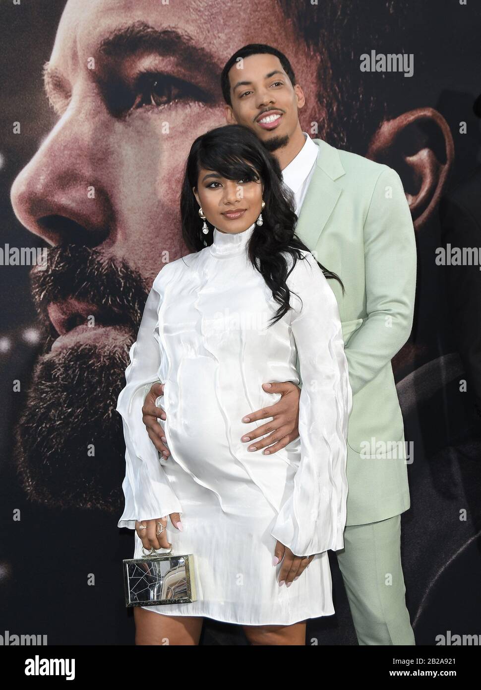 Los Angeles, USA. 01st Mar, 2020. (L-R) Bobbie Leigh and Melvin Gregg at the Warner Bros Pictures' THE WAY BACK Los Angeles Premiere held at the Regal LA Live in Los Angeles, CA on Sunday, March 1, 2020. (Photo By Sthanlee B. Mirador/Sipa USA) Credit: Sipa USA/Alamy Live News Stock Photo