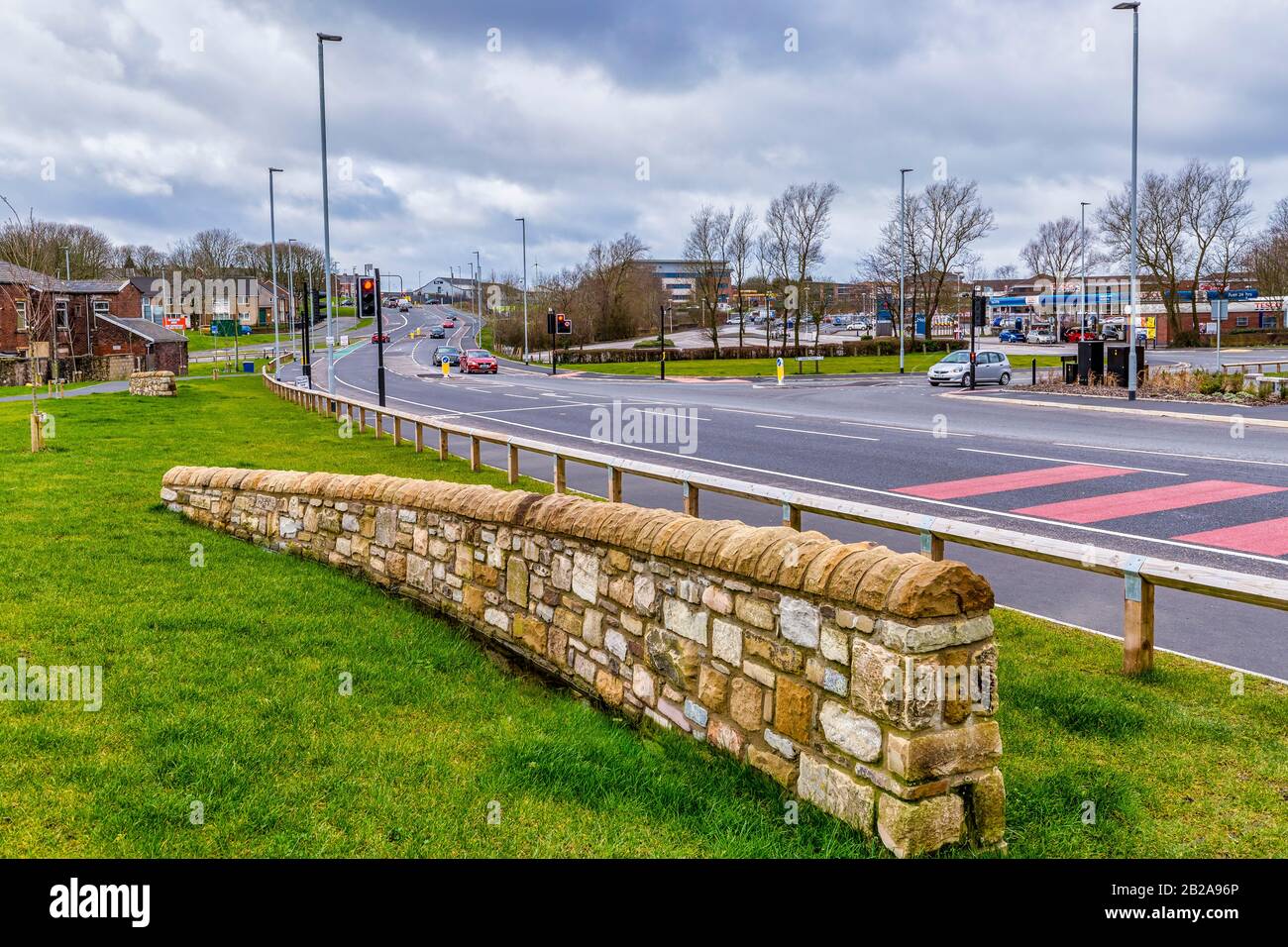 Carl Fogarty Way, Blackburn, Lancashire Stock Photo