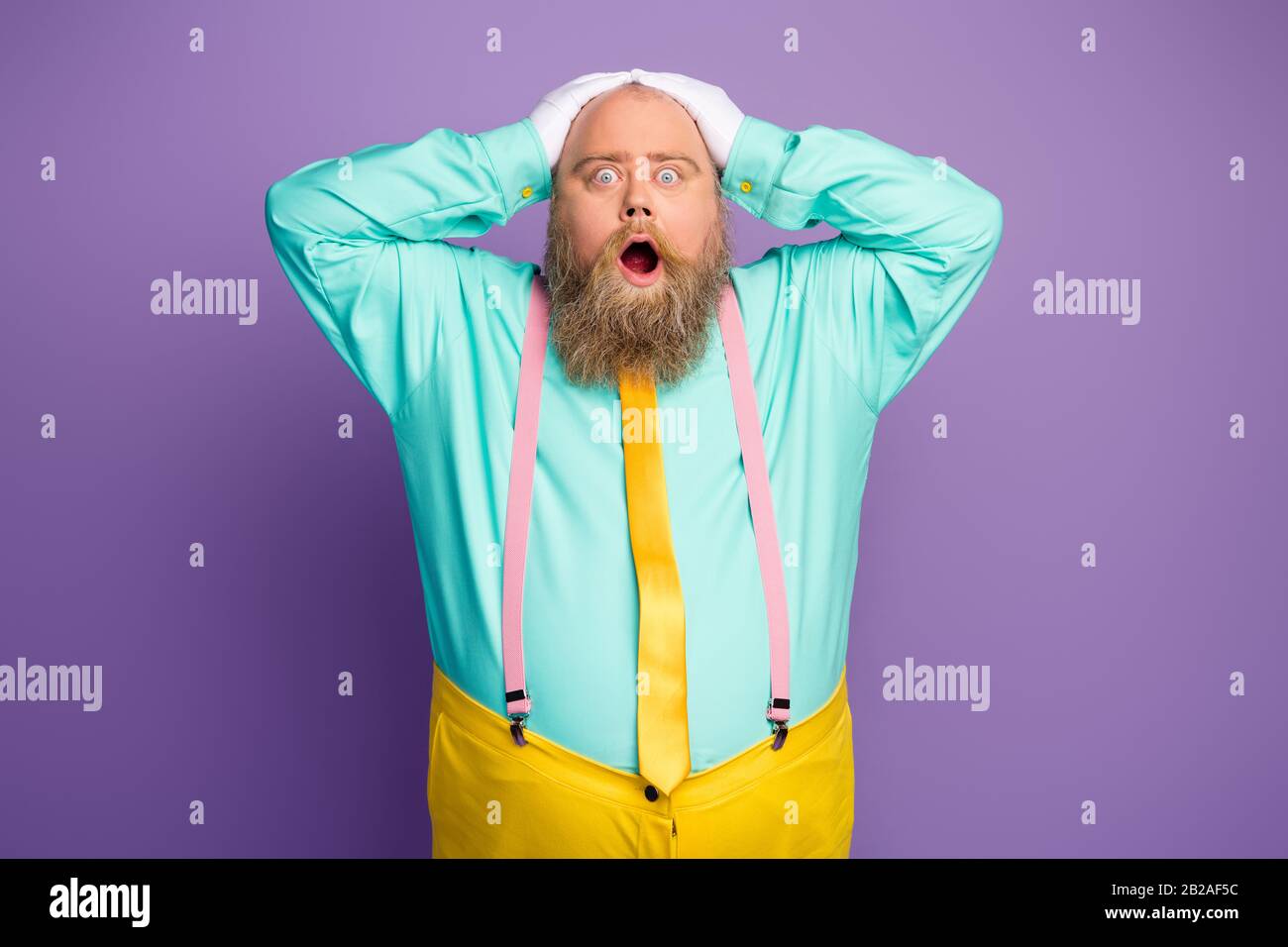 Fat bald man hires stock photography and images Alamy