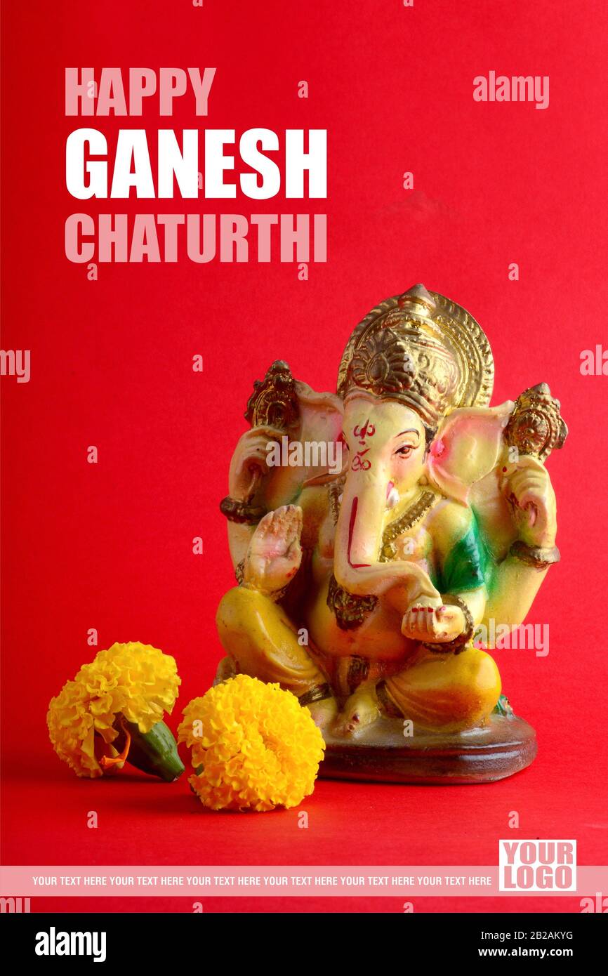 Happy ganesh chaturthi hi-res stock photography and images - Alamy
