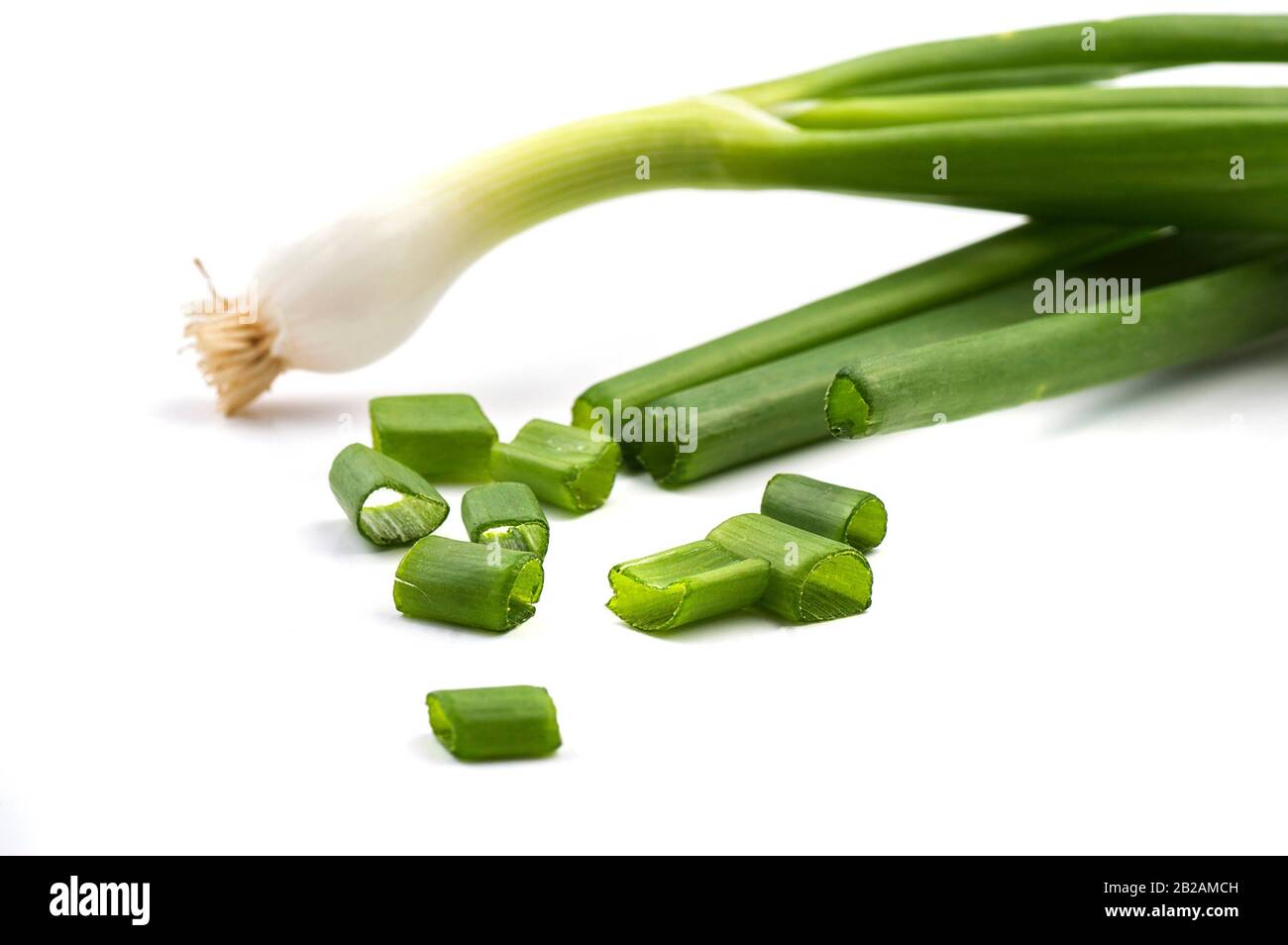 Chopped spring onion white background hi-res stock photography and images -  Alamy