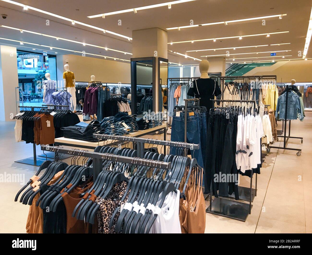 Burgas, Bulgaria - February 14, 2020: Zara store in Burgas. Zara is a  Spanish clothing and accessories retailer based in Arteixo, Galicia Stock  Photo - Alamy