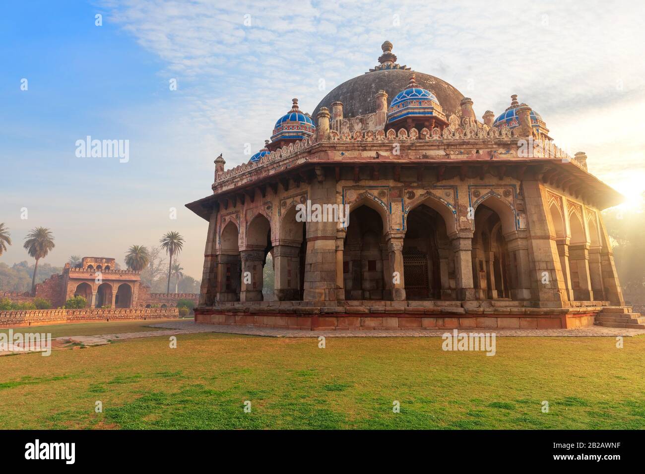 Isa Khan's tomb, beautiful sunrise view, Humayun's Tomb complex, New ...