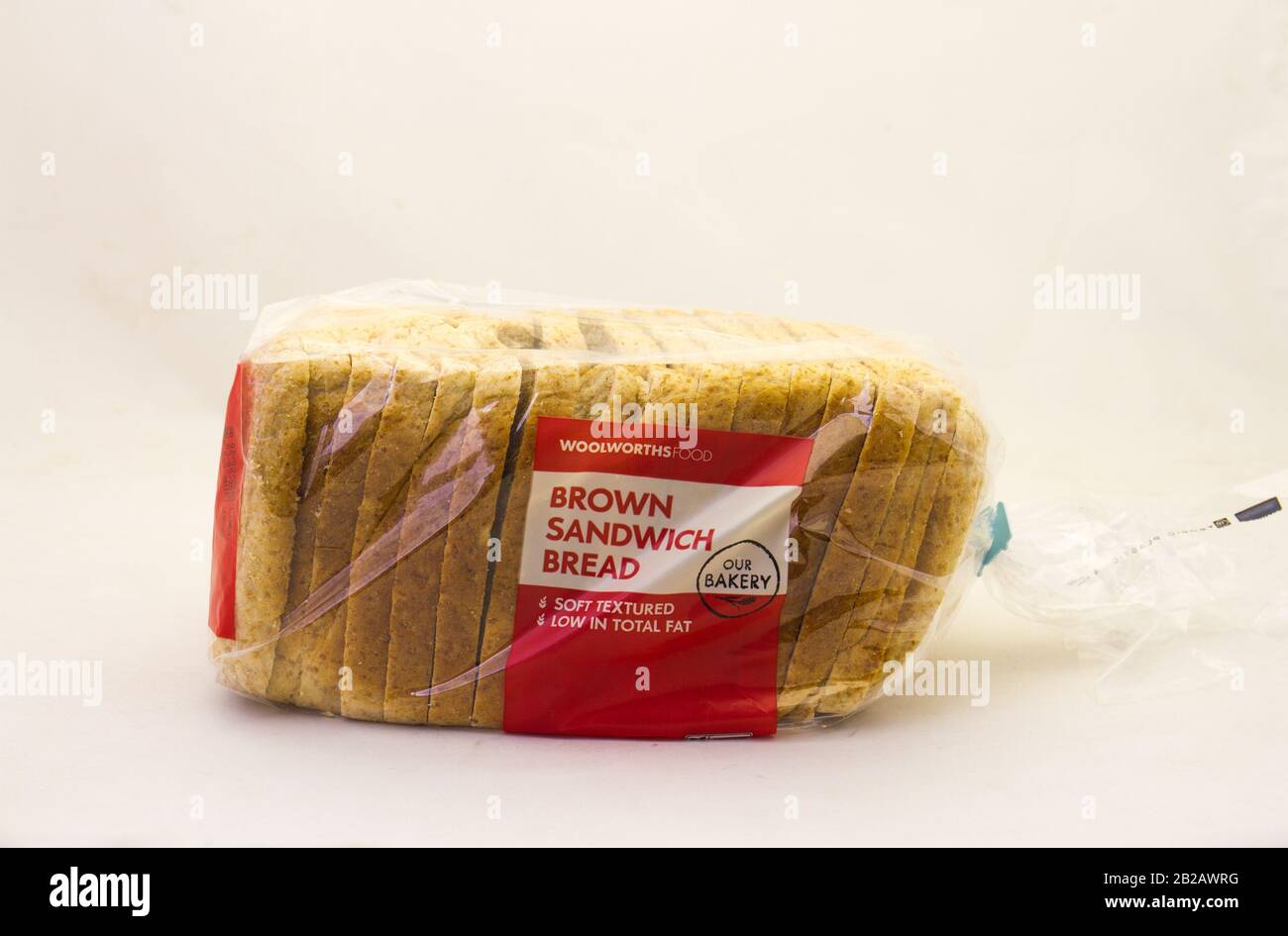 Alberton, South Africa sliced brown sandwich bread from Woolworths