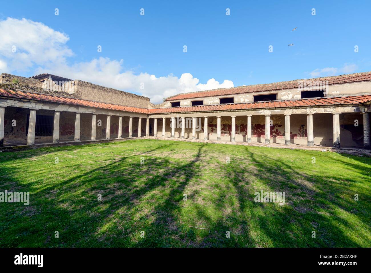 Oplontis Villa of Poppea - the Southern Peristyle Stock Photo
