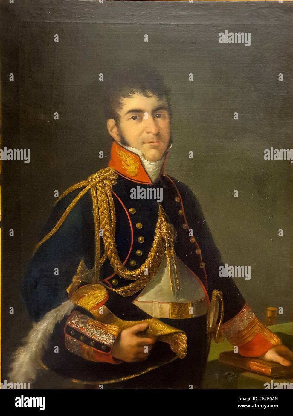 '''Portrait of Brigadier Ildefonso Díez de Rivera, Count of Almodóvar'', Miguel Parra Abril (1780-1846), oil on canvas. Stock Photo