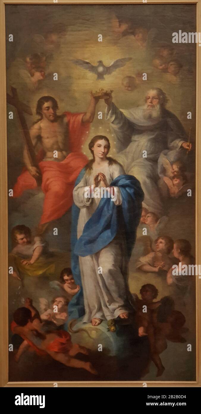 Coronacion De La Virgen Por La Santisima Trinidad Coronation Of The Virgin By The Holy Trinity Luis Antonio Planes 1745 1821 Oil On Canvas Stock Photo Alamy