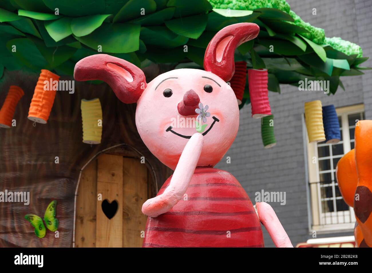 Figurine on a carnival float, Granville Carnival (Manche, Normandy