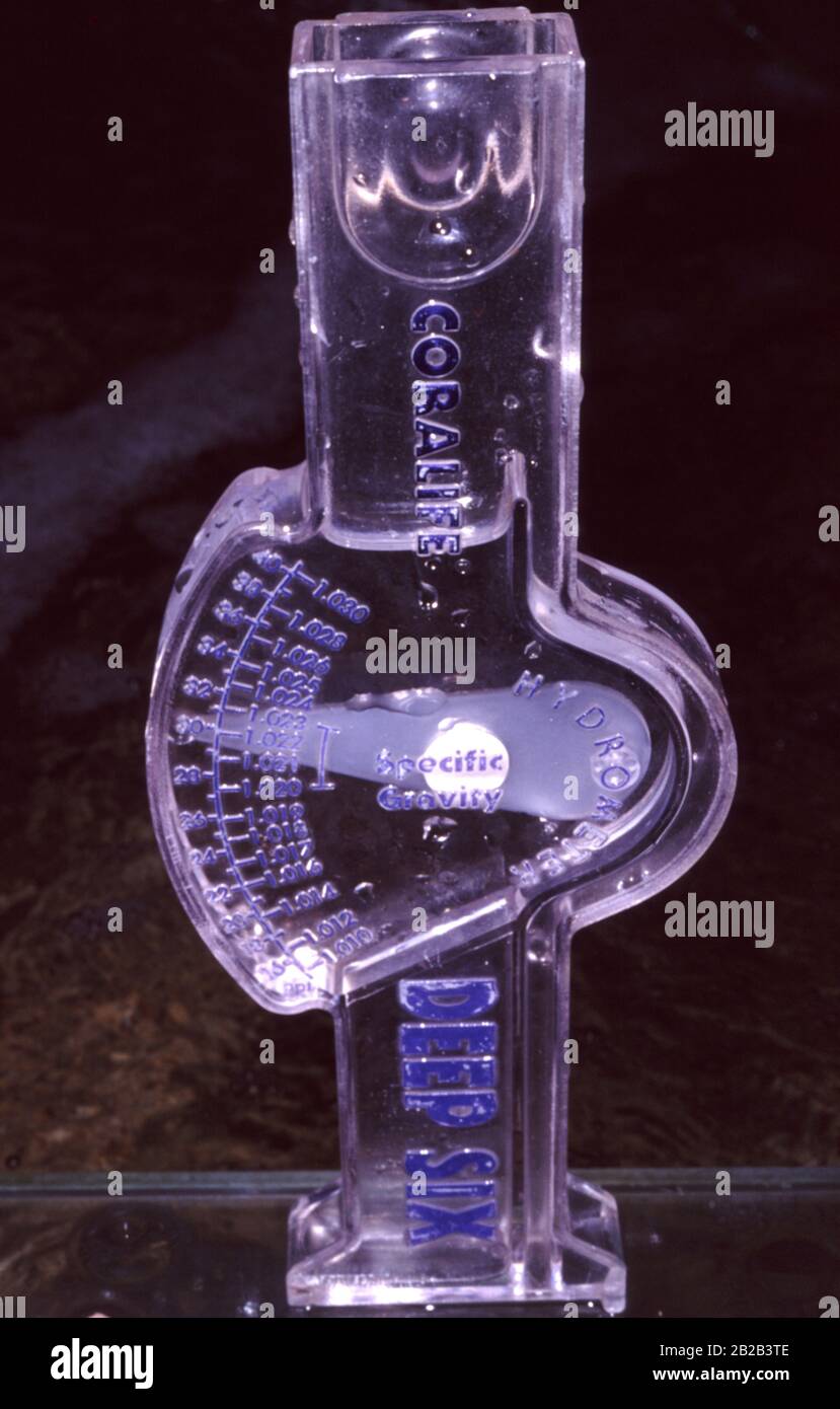 Marine aquarium hydrometer Stock Photo Alamy