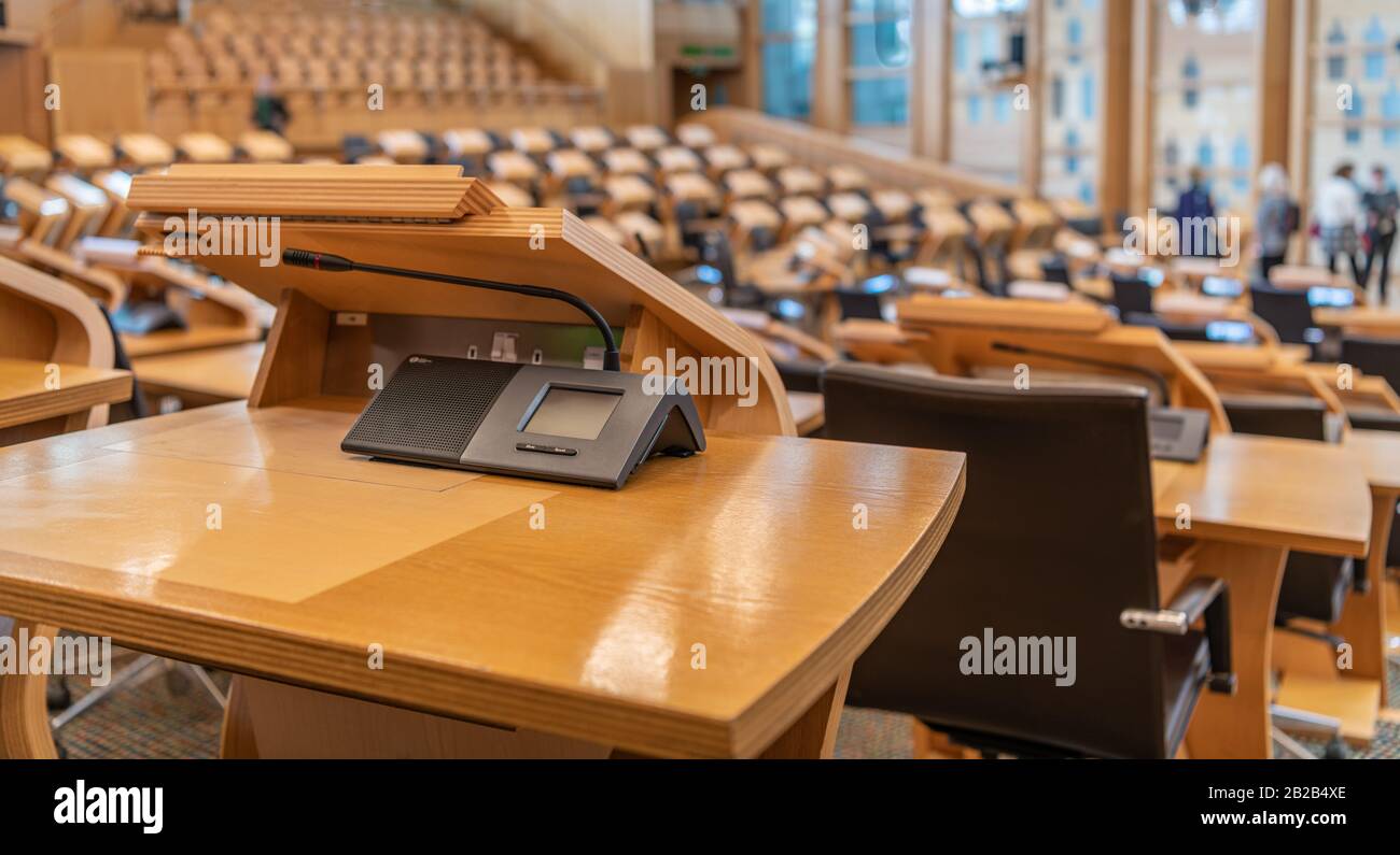 Scottish Parliament Debating Chamber Hi-res Stock Photography And ...