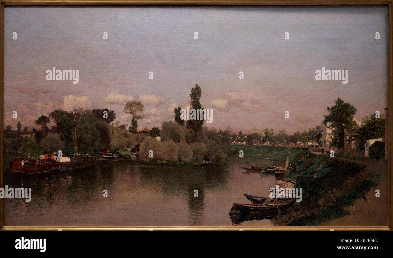 '''Landscape'', n.d., Martin Rico (1833-1908) Stock Photo