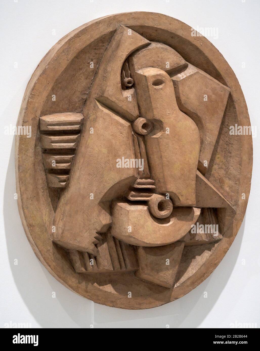 '''Harlequin with Mandoline in Oval'', 1923, Jacques Lipchitz (1891-1973) Stock Photo