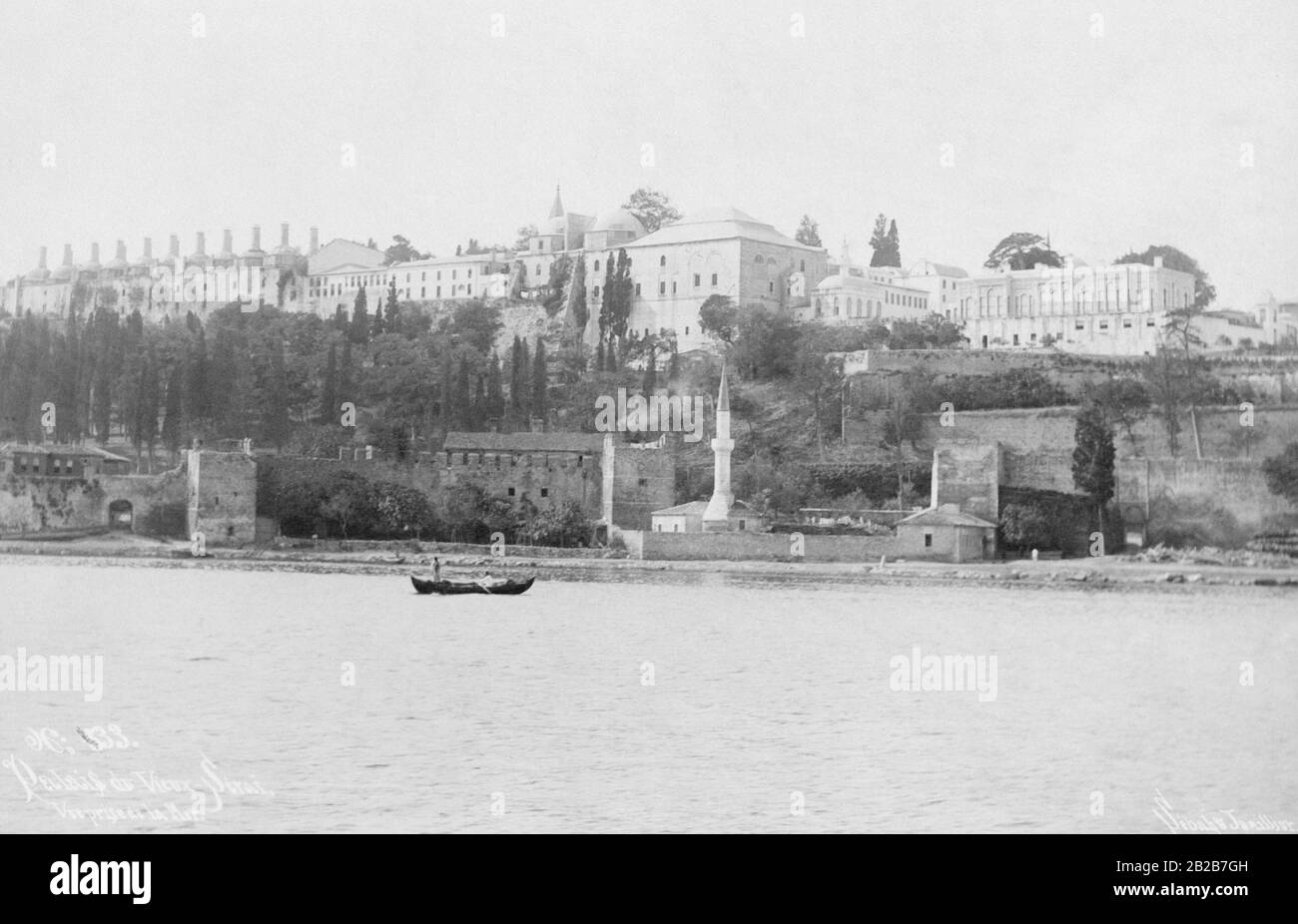 The Topkapi Palace in Istanbul, where the Ottoman sultans used to live and where the centre of the Ottoman administration was located. The photo is undated. Stock Photo