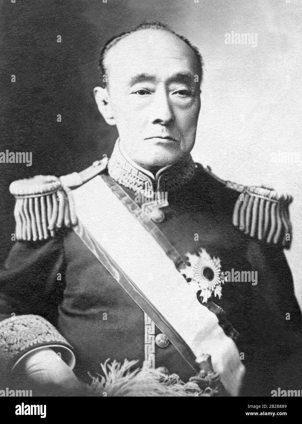 Portrait of the last shogun Keiki Tokugawa, who resigned from his office in 1868. Stock Photo