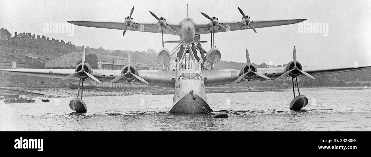 The Short Mayo Composite aircraft consists of a Short Empire flying boat  (G-ADHK "Maia") which carries a smaller Short Mercury seaplane (G-ADHJ).  The "Mercury" was carried by the "Maia" up to cruising