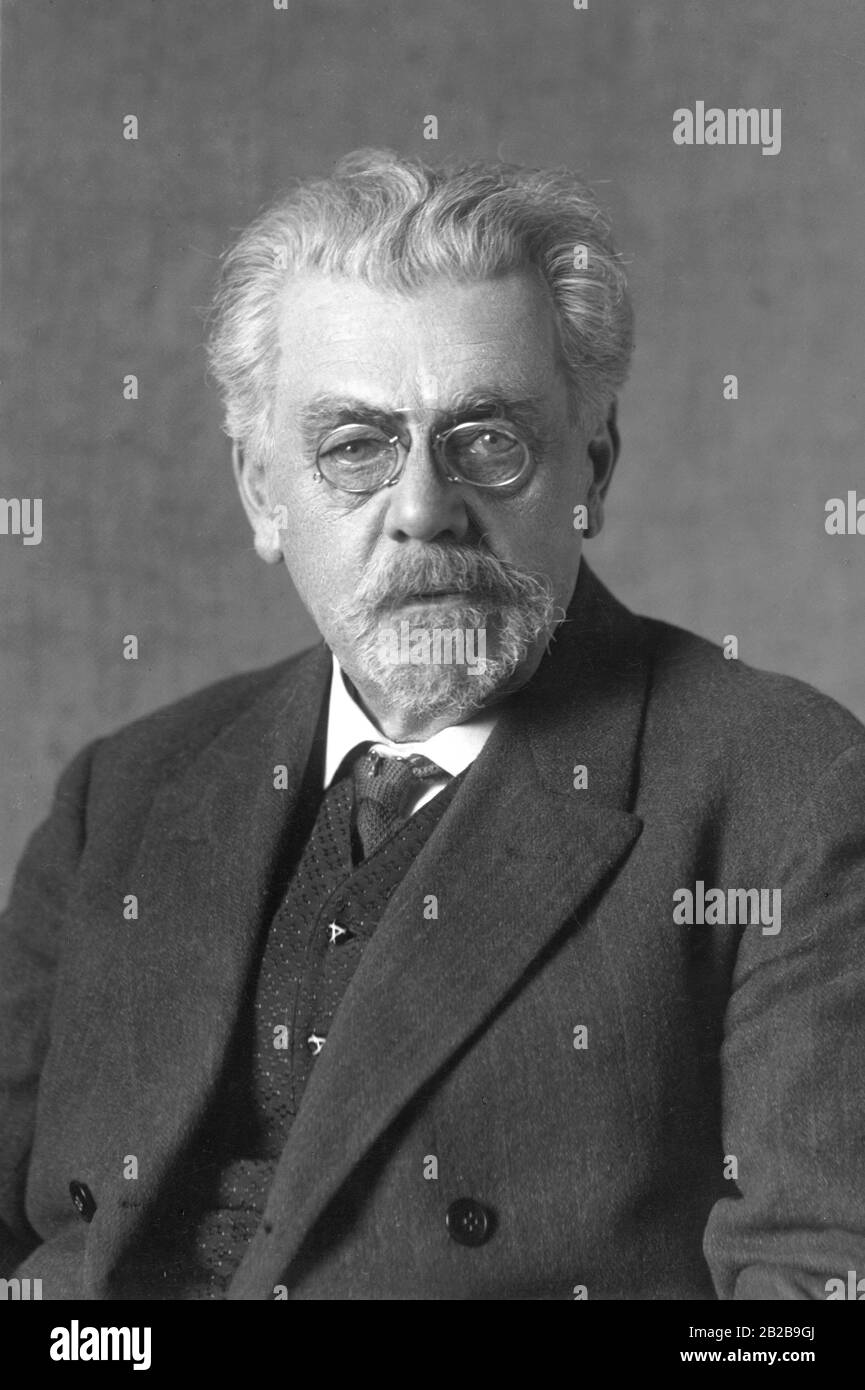 Ernst Ludwig v. Wolzogen, German writer. Stock Photo