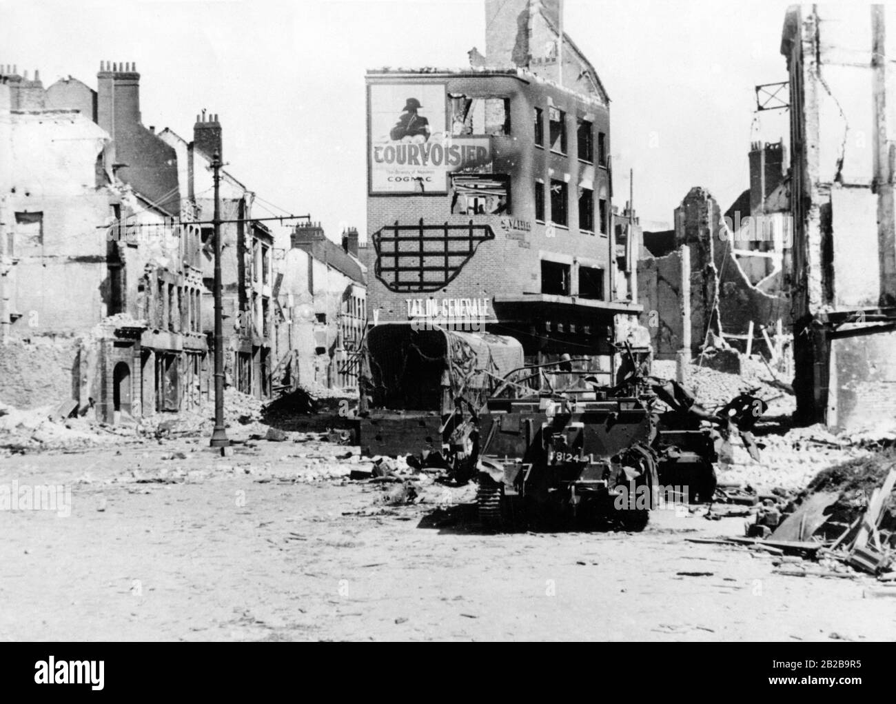 A warravaged city in France Stock Photo Alamy