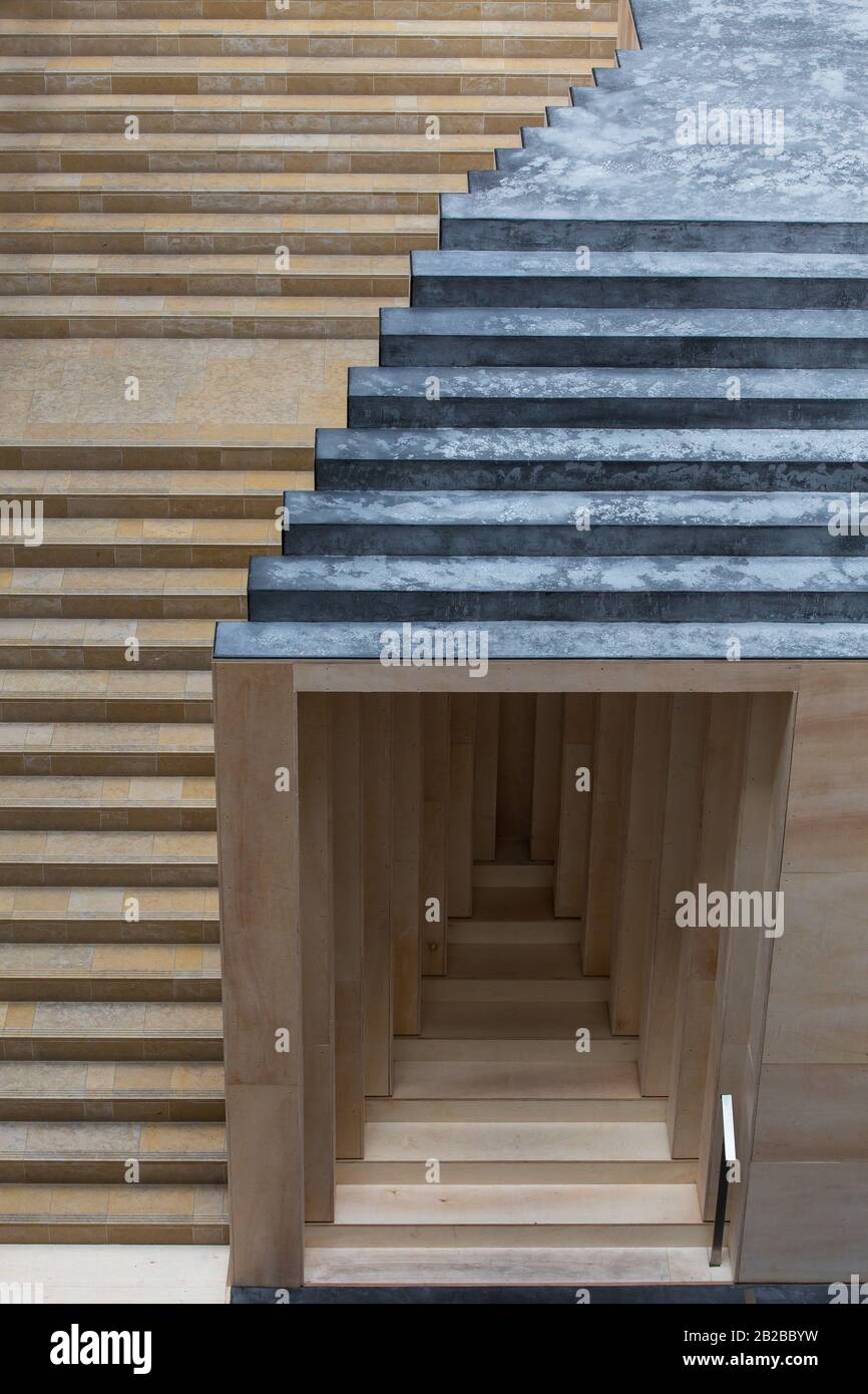 Escherian staircase Stock Photo