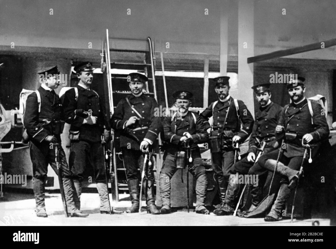 The first Germans to gain a foothold in Tsingtau in eastern China